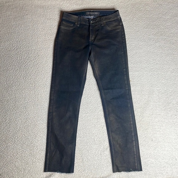 Christopher Blue Denim Jeans Metallic Stretchy material Size 8 - Picture 10 of 10